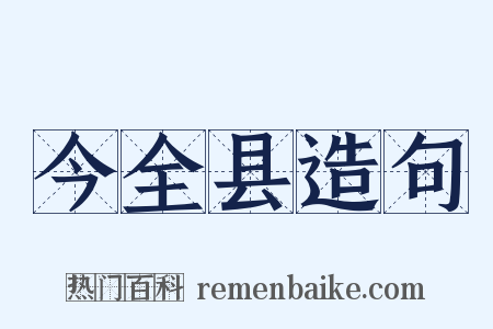 今全县造句是什么意思的图片